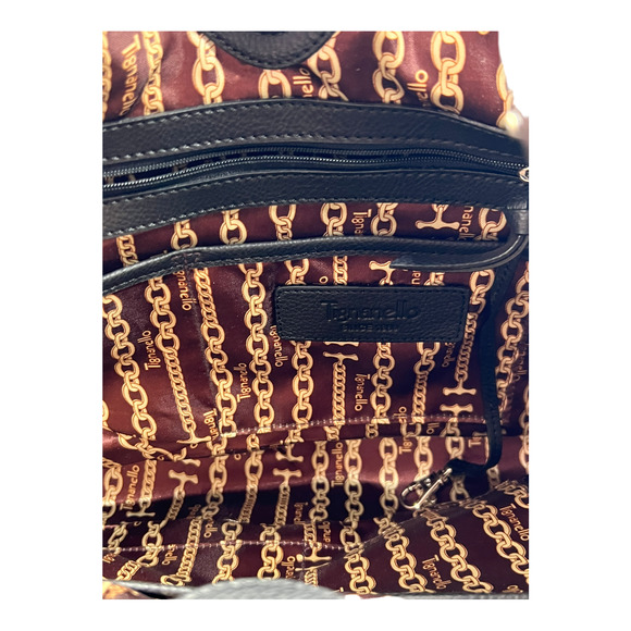 Tignanello Soft Black Leather Shoulder Handbag NWOT - Picture 7 of 8